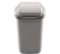 Home Centre Flip Top 30L Plastic Waste Bin, Kitchen, Office, Grey