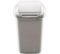 Home Centre Flip Top 50L Classic Plastic Waste Bin, White