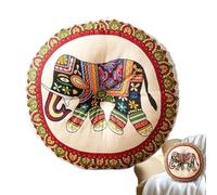 Home Chair Cushion, Thick Round Cushion, 16x16 Inch Cushion, Boho Style Cushions, Living Room Cushions, Bedroom Chair Cushion, Tatami Floor Cushion, Round Meditation Mat, Double-Sided Floor Mat