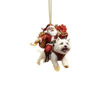 Home Christmas Decorations Home Christmas Decorations Tree Birth Acrylic 2D Pendant Pendant Tree Shape Doll Acrylic Year 1(E, 8x7cm)