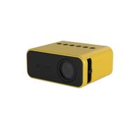 Home Cinema Portable Beamer 3D Theater MINI Video Projector Wired Sync Android IOS Phone Smartphone (Color : E, Size : UK Plug) (Black UK Plug) small gift