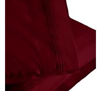 Home City, 100% Cotton, Bed Linen Set, Burgundy - Pillow