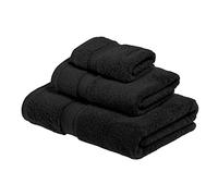 Home City, 100% Cotton, Towel Set, Black - Towel
