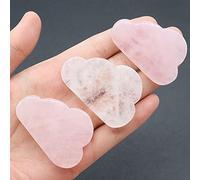 Home Cloud Shape Natural Rose Quartz Crystal Love Home Decoration Aura Gem (Color : 2, Size : 33-35x50-52mm)