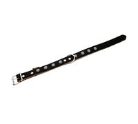 Home Collar Edelweiss, black/nature - 36 - 44 cm neck circumference, W 25 mm