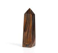 Home Collections 1pc 400g-500g Natural Tiger Eye Crystal Wands Point for feng Shui
