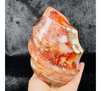 Home Collections Home Decoration Natural Agate Torch Flame Freeform Specimen Home Decoration 1PCS Stones (Color : 650-700g)