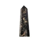 Home Collections Natural Starry Sky Agate Tower Point Crystal Stone Wand for Decoration (Size : 8-9cm)