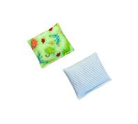 HOME COMFORT Ultra Mini Microwavable Heating & Cooling Pads - 100% Natural Rice 2-Pack (4.5” X 5”) (Green Combo 1)