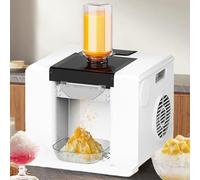 Home/Commercial Shaved Ice Machine, 60kg/24H Snowflake Ice Machine, Snow Cone Shaver, Slushie Maker for Desserts Shops, Food Truck, Restaurant,Green (White)