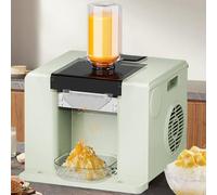 Home/Commercial Shaved Ice Machine, 60kg/24H Snowflake Ice Machine, Snow Cone Shaver, Slushie Maker for Desserts Shops, Food Truck, Restaurant,Green (Green)