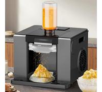 Home/Commercial Shaved Ice Machine, 60kg/24H Snowflake Ice Machine, Snow Cone Shaver, Slushie Maker for Desserts Shops, Food Truck, Restaurant,Green (Black)