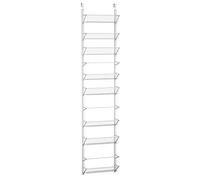 Home-Complete Over the Door Pantry Organizer - 9-Tier Organizer for Bathroom, Closet, or Kitchen Storage - Pantry Organizers and Storage (White)
