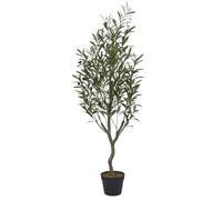 HOME DECO FACTORY, HD0454 Artificial Olivier Plant 120 cm - Realistic Interior Decoration, Maintenance Free, Ideal for Living Rooms and Offices, Modern or Rustic Style - Green