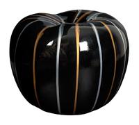 HOME DECO FACTORY - HD0530 - Decorative Polyresin Statue - Elegant Apple Model Height 27 cm - Perfect for a Chic Interior for Design Lovers - Silver and Bronze