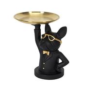 Home Deco Factory HD1301 Bulldog Sculpture Empty 23 cm Black