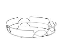 HOME DECO FACTORY, KA6130 Mirror Tray D30 cm-Elegant and Versatile, Ideal for Serving or Decorating, Easy Maintenance, Occasions-Silver, 30 cm, Money