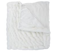 HOME DECO FACTORY The Luxury Faux Fur Polyester Blanket 140 x 200 cm