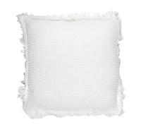 HOME DECO FACTORY, TX0303, Ivory Waffle Cushion 40x40cm - Elegant and comfortable interior textile, perfect for the living room or bedroom, easy to maintain, white color