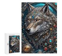 Home Décor Activity - Galactic Overlord Wolf, Adult Wooden Jigsaw, 300 PCS - for A Rewarding Weekend Challenge
