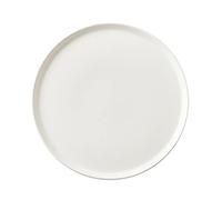 Home decor aesthetic,Serving Tray and Platter, Round ceramic coarse Stylish Farmhouse Decor(White,S)
