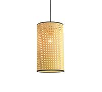 Home Decor Ceiling Light Shade Wicker Decorations Chandelier Hanging Wall Mounted Lamp Rattan Drum Indoor for Restaurant Tea Room Bedroom Living Room/20Cm/7.8In*35Cm/13.7I