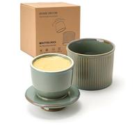 HOME DECOR Ceramic Butter Crock, Large Capacity 250g - Sage Green