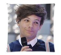 Home decor Design Pop Band One Direction Louis Tomlinson Pillow Case 18x18 (one side)
