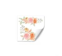 Home Decor Floral Wall Sticker with Strong PVC Construction, Easy to Apply on Multiple Surfaces Such as Walls and Windows for a Stylish Update