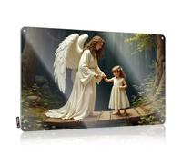 Home Decor For Men Angel Guiding A Child Through The Woods Tin Sign Office Tin Sign Bar Man Cave Decor(30X40CM)