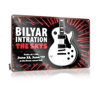 Home Decor For Men Bilyar Intration: The Skys Concert Poster Tin Sign Sports Bar Decor Man Cave Sign Decor(30X40CM)