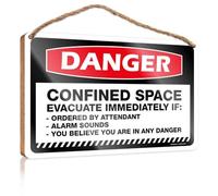 Home Decor Ideas Kitchen Danger Poison Storage Area All Unauthorized Persons Keep Out Wooden Sign Fall Door Decor Home Hanging Sign(15X28CM)