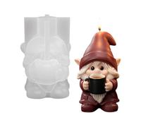 Home Decor Mold for Coffee Figure, Soft Silicone Body with Sculpted Profile, Single Cavity Wax Pour Tool Aimed At Cozy Hobby Coffee Figure Mold Silicone Wax