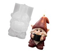 Home Decor Mold for Coffee Figure, Soft Silicone Body with Sculpted Profile, Single Cavity Wax Pour Tool Aimed At Cozy Hobby Coffee Figure Mold Silicone Wax