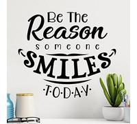 Home Decor Motivational Sticker Inspirational Quote Vinyl Decal Wall Art Positive Affirmation Words Lettering Stencil Be The Reason Someone Smiles Today