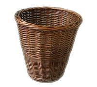 Home-Decor Natural Wicker Seagrass Water Hyacinth Wastepaper Basket Bin Round Square (Honey Wicker Round)