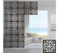 Home Decor Partit 29x29cm Folding Hanging Room Divider Hollow Wall Panel for Interior Det Slish Wall Art for Living Room Bedroom