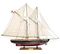 HOME DECOR SAILINGSTORY Bluenose 1/85 Scale Wooden Sailboat Model Ship Schooner Decor Medium