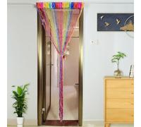 Home Decor Sequin Curtain for Doorway,Door String Curtains Hanging,Closet Bedroom Blind Living Room Divider,Window Wall Panel Fringe Backdrops Sheer no Beads Beaded Decorative Crystal (Z-Multi-color)