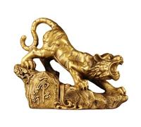 Home Decor Statues Chinese office living room decoration Brass tiger ornaments Home wine cabinet accessories Desktop Figurines (S)