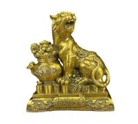 Home Decor Statues Home Office Tiger Ornaments Desktop Ornaments Brass Tiger Decorations Entrance Table Sculpture Ornaments Desktop Figurines (One Color A)