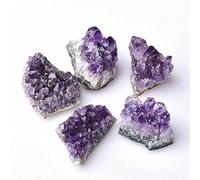home decoration 1/5/10PC 1PC/30-40g Raw Purple Natural Brazilian Amethyst Crystal Cluster Quartz Druzy Geode Rock Stones Ornament Home Decor(Color:5pcs)
