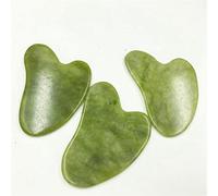 home decoration 1/5/10PC Natural Crystal Jade Stone Facial Body Guasha Massage Scraper Massager Thumb Shape Gua Sha Board Face Eye Care SPA Tool(Color:10pcs)