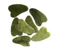 home decoration 1/5PC Natural Crystal Jade Stone Facial Body Gua Sha Board Scraping Massage Guasha Scraper Massager Face Eye Care SPA Tool(Color:5pcs)