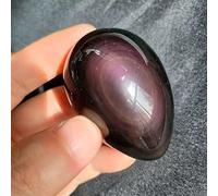 home decoration 1 Pack 50-80g Natural Rainbow Obsidian Palm Reiki Gemstones Suitable for Home Draw (Color : 4-5cm 50-80g, Size : 1pc)