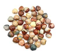 home decoration 1-Pack Mini Natural Colored Ocean Jasper Colored Jasper Stone Crystal Hearts Beautiful Crystal