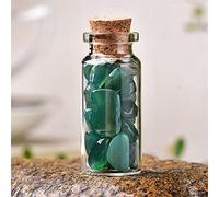 home decoration 1 Pcs Natural Crystal Glass Wishing Bottle Home Decor Stone Natural Polished Stones Lucky Drifting Bottle Birthday Gifts
