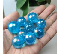 home decoration 100g Blue Rainbow Aura Quartz Crystal Ball rieki Great Choice for Home Decoration