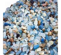 home decoration 100g Bulk Natural LanLiShi Stone Quartz Crystals Chips Gravel Gemstones Aquarium Home Decoration (Color : Lanlishi Stone, Size : 100g bulk)