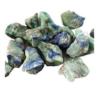home decoration 100g Natural Phoenix Stone Alum Malachite with Lapis Lazuli Making Jewellery Specimens Home Decoration Stone Crystal (Color : About 100g, Size : 3-5cm)